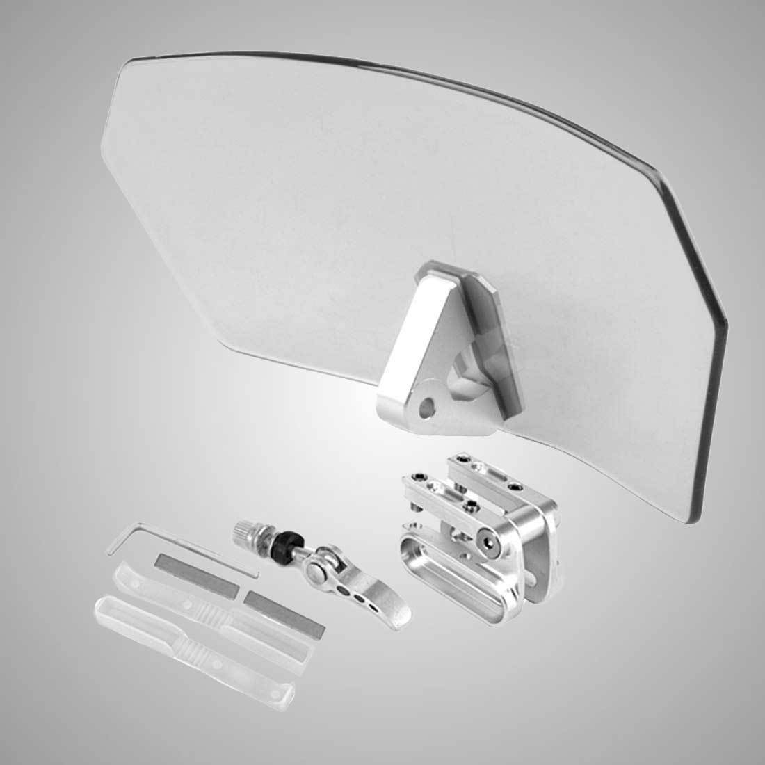 AIRFLOW ADJUSTABLE WINDSCREEN WIND DEFLECTOR UNIVERSAL MOTORCYCLE WINDSHIELD