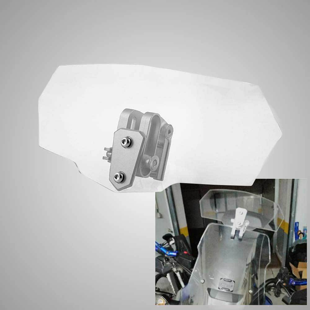 AIRFLOW ADJUSTABLE WINDSCREEN WIND DEFLECTOR UNIVERSAL MOTORCYCLE WINDSHIELD